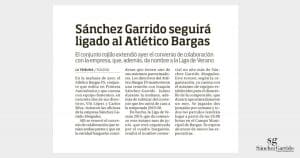 Sánchez Garrido Abogados renueva al Atlético Bargas